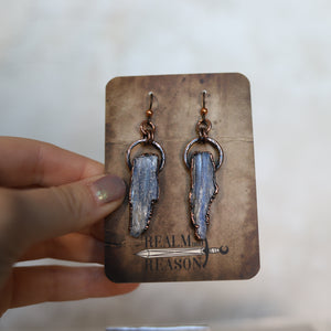 Blue Kyanite Earrings - a