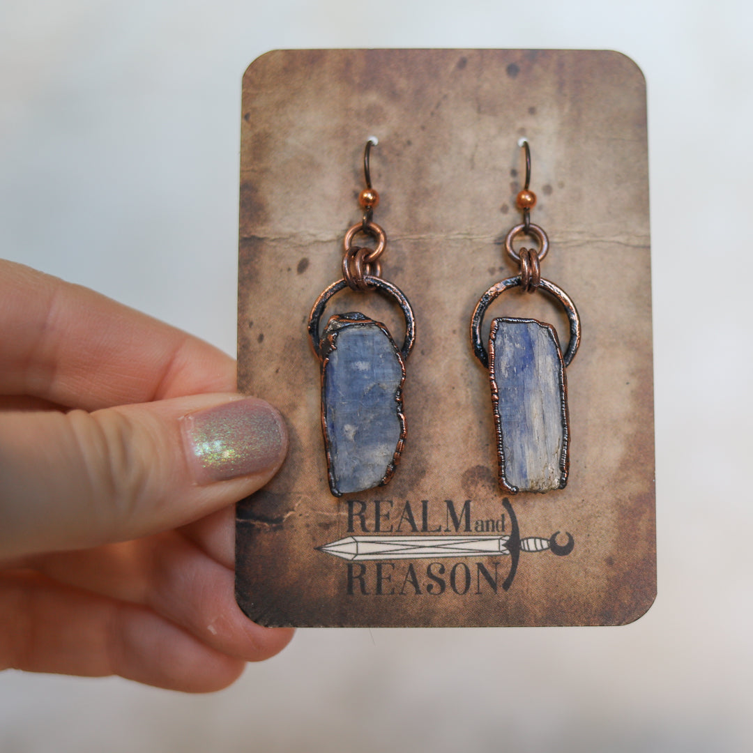 Blue Kyanite Earrings - b