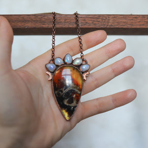 Celestial Amber Necklace (b)