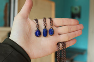 Mini Faceted Lapis Necklace - you choose