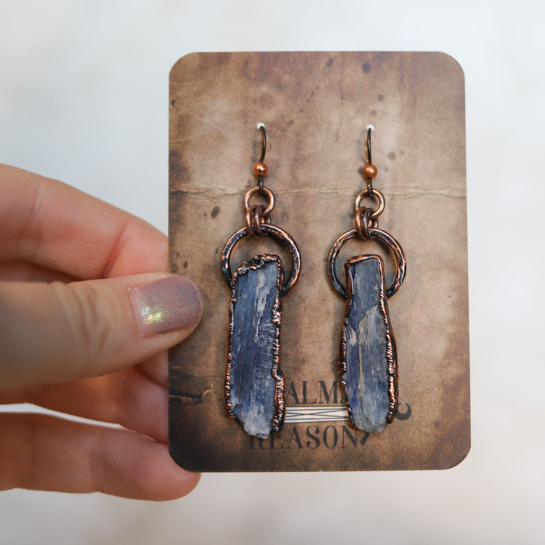 Blue Kyanite Earrings - c