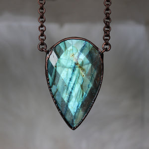 Faceted Labradorite Necklace