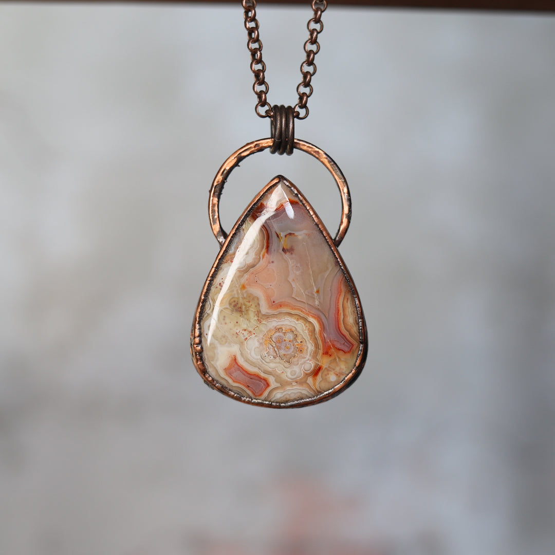 Crazy Lace Agate Necklace (a)