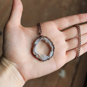 Ethereal Geode Slice Necklace