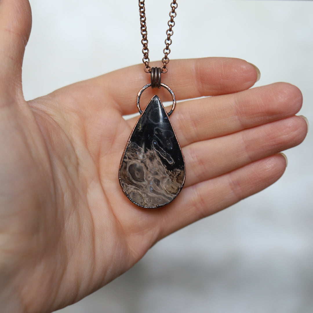 Fossil Palm Root Necklace