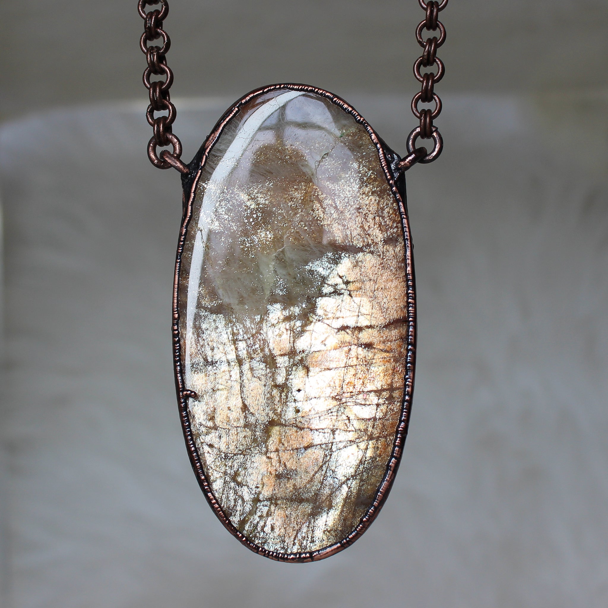 Giant Sunstone Necklace