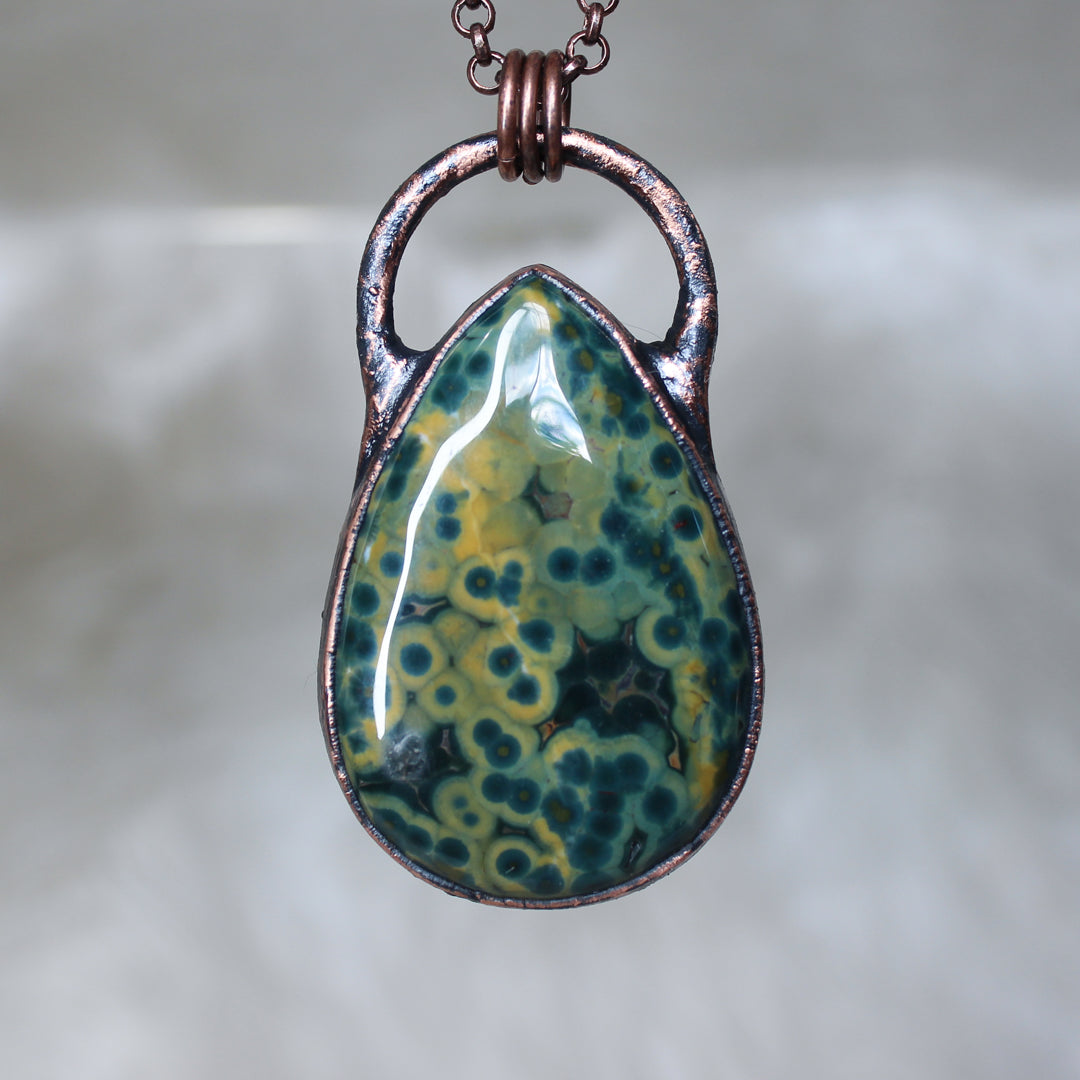 Giant Ocean Jasper Necklace - b