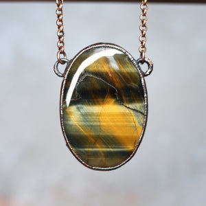 GIANT Tiger's Eye Necklace
