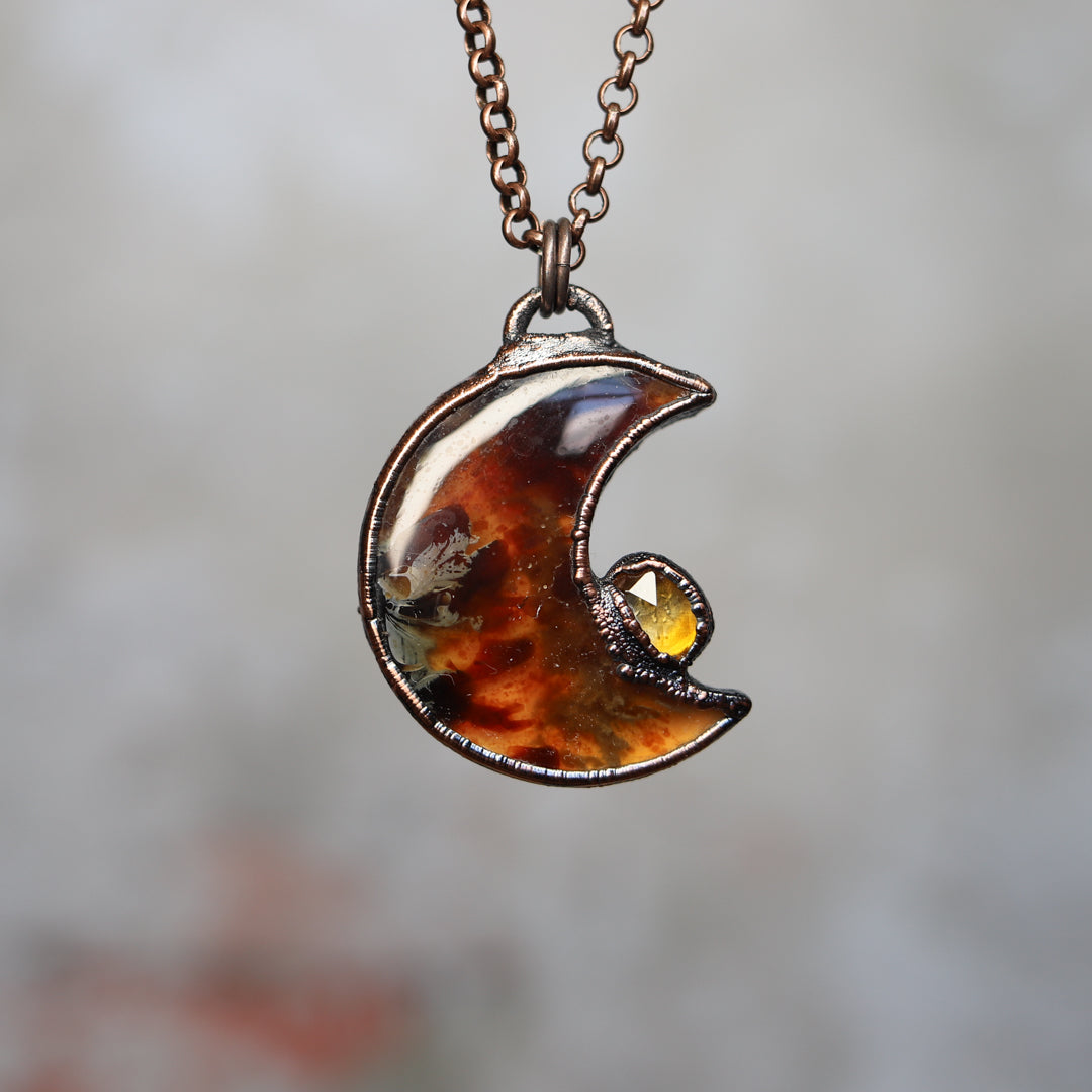 Amber Moon with Citrine - B