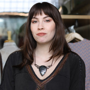 Emerald & Golden Sapphire Bib Necklace