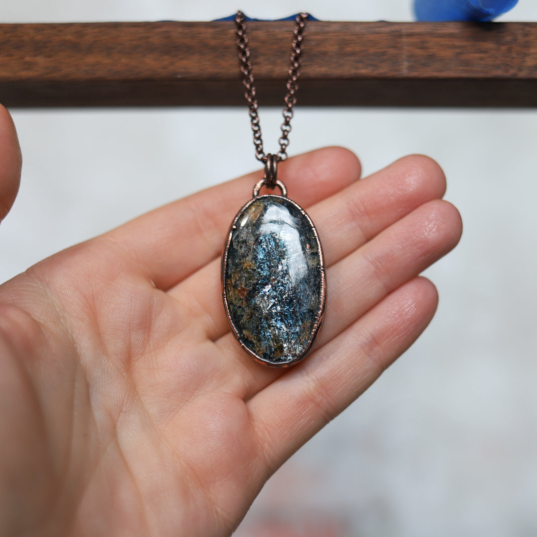 Moss Kyanite necklace