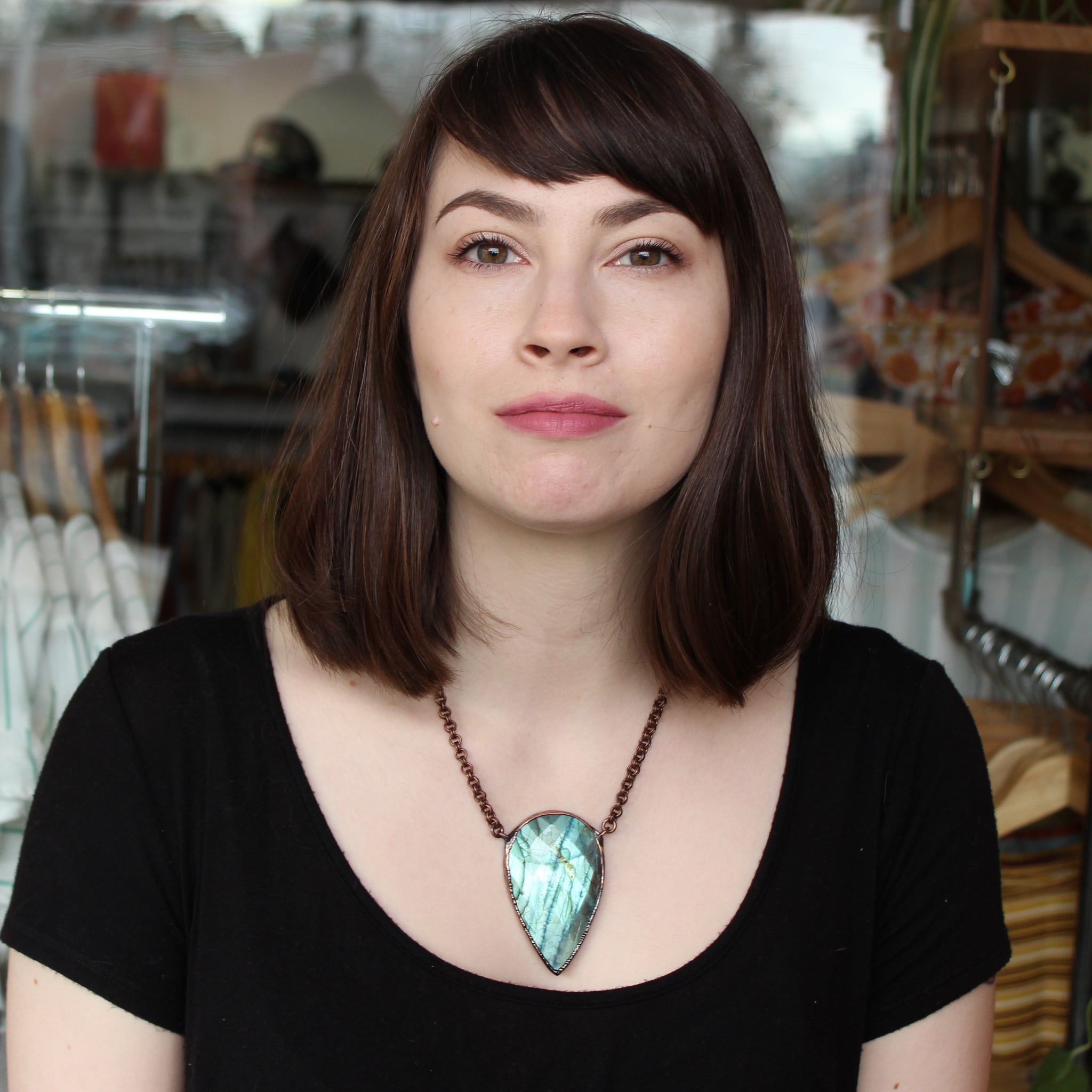 Faceted Labradorite Necklace