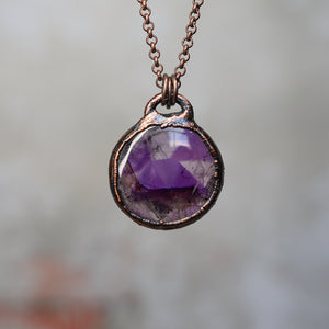 Atomic Amethyst Full Moon Necklace - b